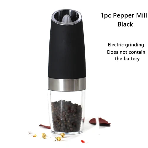 Electric Automatic Mill Pepper and Salt Grinder LED Light Peper Spice Grain Mills Porcelain Grinding Core Mill for Kitchen Tools