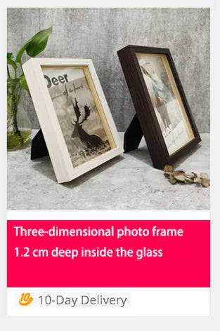 Wooden Photo Frame for Wall & Stand