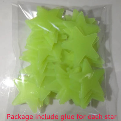 Glow-in-the-Dark PVC Star Wall Stickers