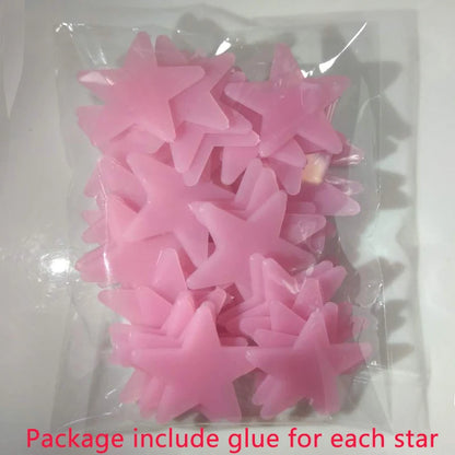Glow-in-the-Dark PVC Star Wall Stickers