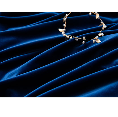 Luxury Royal Blue Velvet Curtains