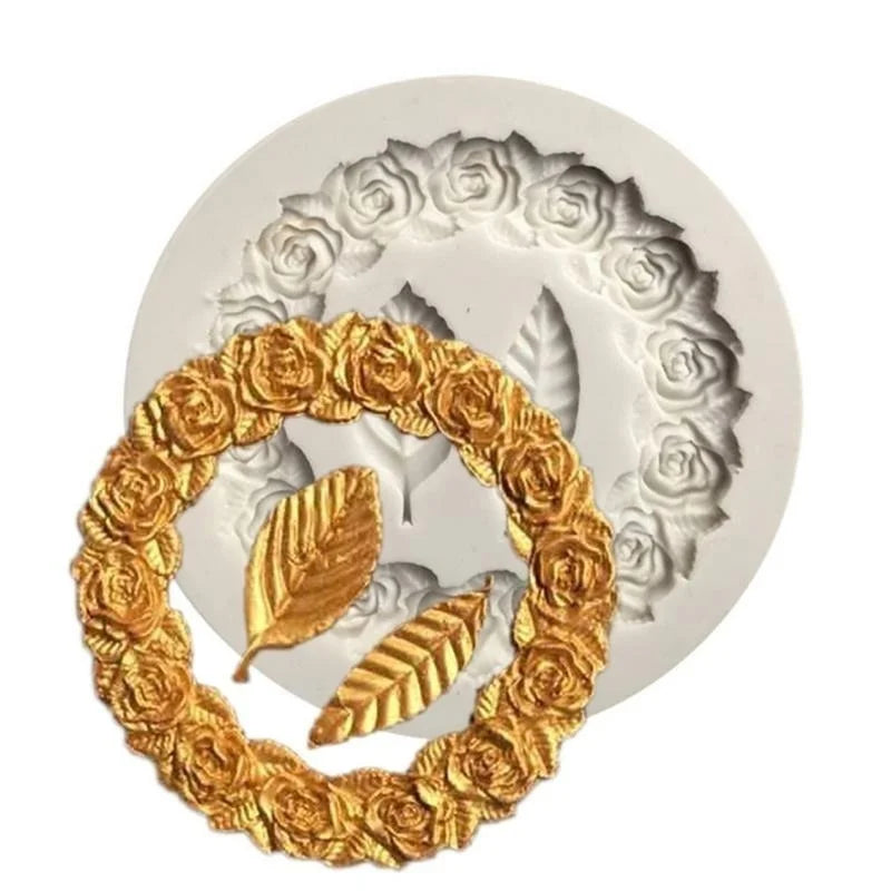 Rosette Leaves Silicone Mold
