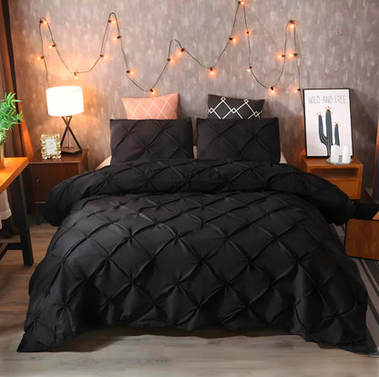 3Pieces Queen Comfort Set Gray Bed in a Bag Comforter Set for Bedroom Beddding Sets without Comforter Duvet cover&Pillowcases