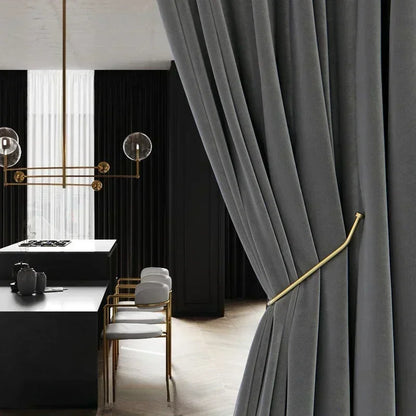Luxury Royal Blue Velvet Curtains