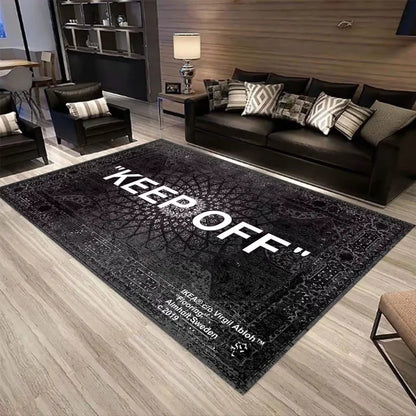 VIKAMA Shoes Off Shoes Room Hypebeast Living Room Bedroom Kitchen Bathroom Lightweight Rugs Washable Carpet Mat Home Decor