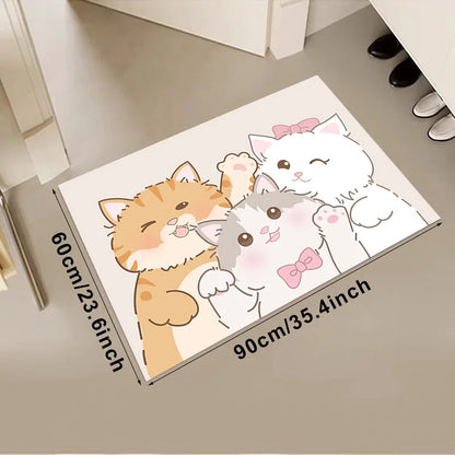 VIKAMA Children's Cartoon Game Lightweight Rug Living Room Bedroom Kindergarten Washable Stain-resistant Size Optional Carpet