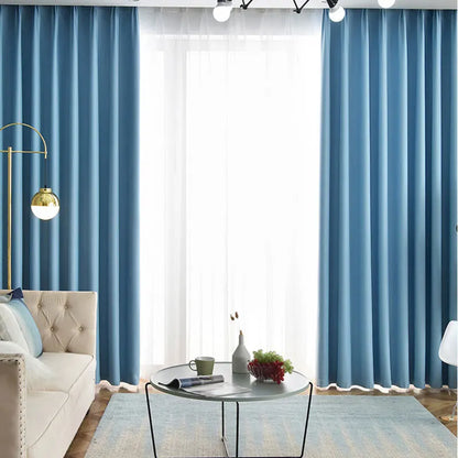 Modern Blackout Curtains For Living Room Window Thick Curtain For Bedroom Cloth Fabric Ready Made Drapes Blinds High Shading 95%