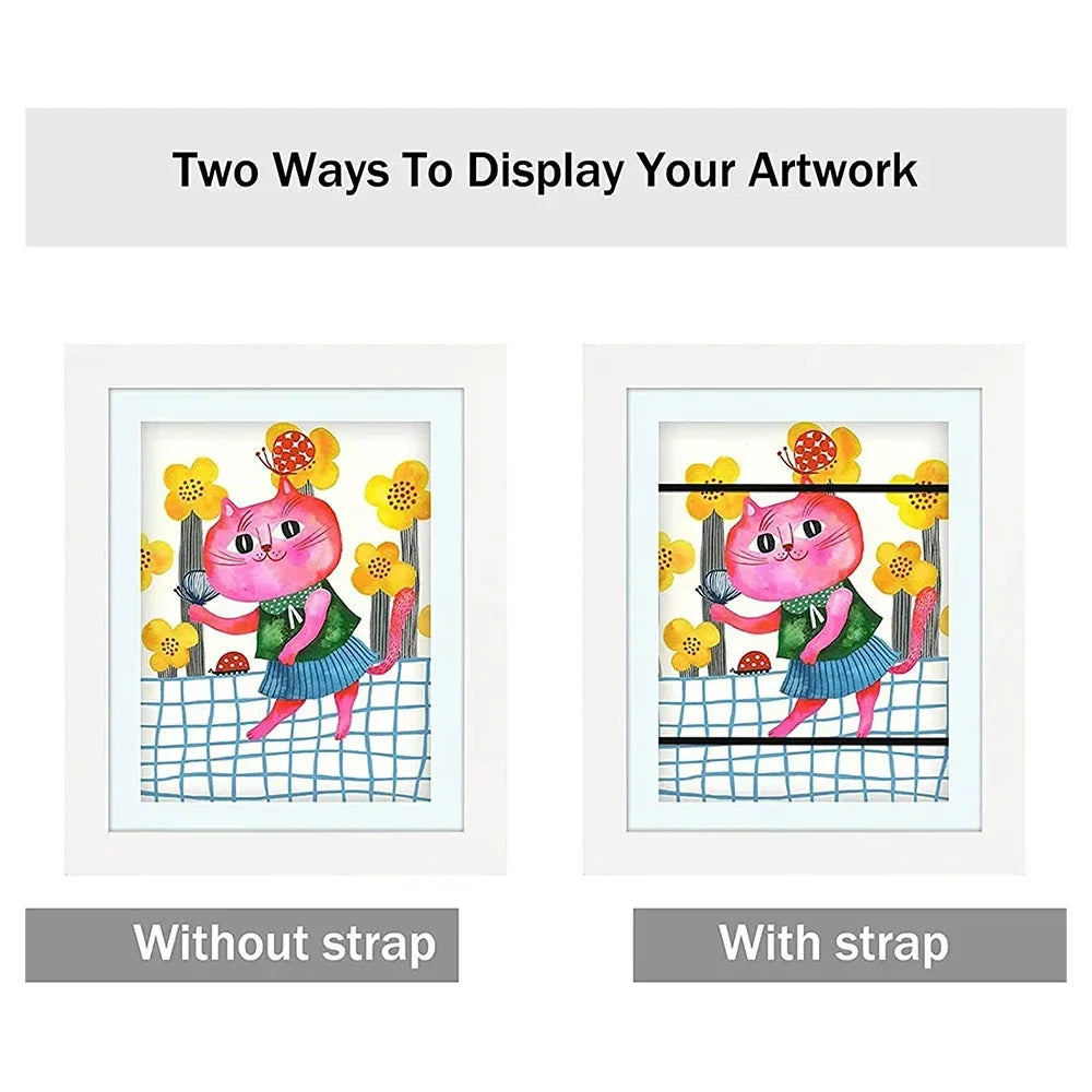Simple Wooden Flap Photo Frame A4