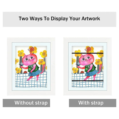 Simple Wooden Flap Photo Frame A4