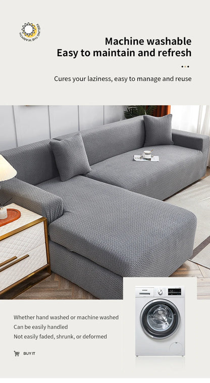 Jacquard Dustproof Sofa Cover - Removable & Washable Protector
