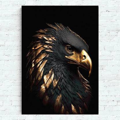 Black And Gold Animals Poster Home Office Wall Bedroom Living Room Kitchen Decoration Painting