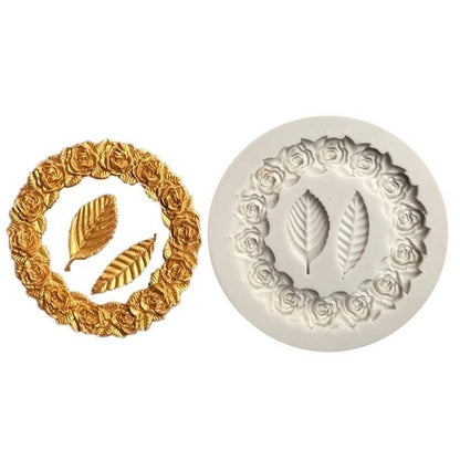Rosette Leaves Silicone Mold