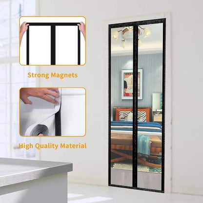 TPU Transparent Door Screen Warm Windproof Curtain Non Perforated Air Conditioning Door Film Magnetic Automatic Closing for Door
