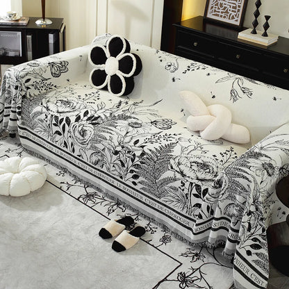 New Chenille Jacquard Sofa Towel One-piece Type Cloth Towel All-inclusive Sofa Cover Dust Anti Cat Scratch Non-slip Sofa Blanket