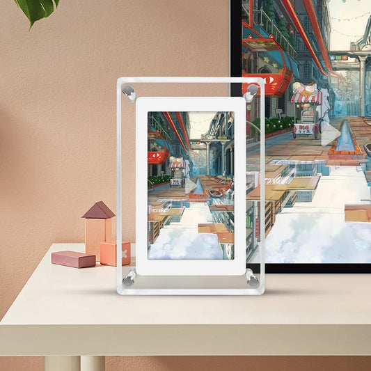 Acrylic Digital Photo Frame 5 Inch 1200mAh Vertical Display IPS Screen 4G Memory Battery Porta Retrato digital picture frame