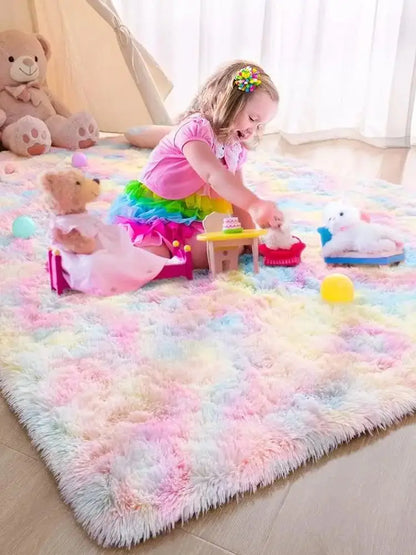 Rainbow Kids Carpet Soft Bedroom Rugs