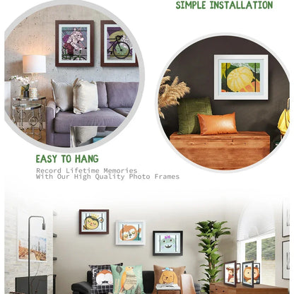 Simple Wooden Flap Photo Frame A4