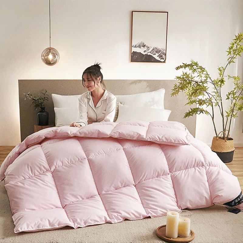 거위털 이불 3D Bread Down Duvet Quilt Luxury Duvet Soft Goose Down Duvet Quilt Comforter Duvet Skin-friendly Cotton Fabric Warm Quilt