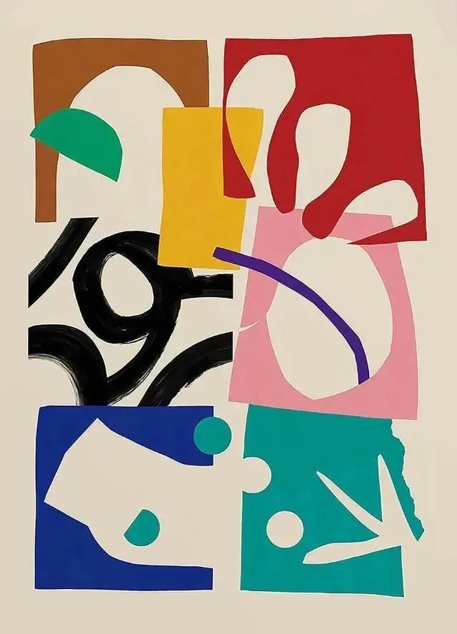 Classic Abstract Japanese Vintage Canvas Art