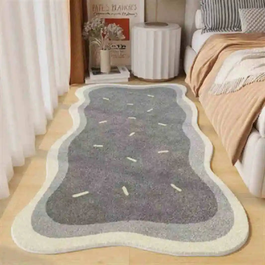Edge Shaped Comfortable Decorative Rug