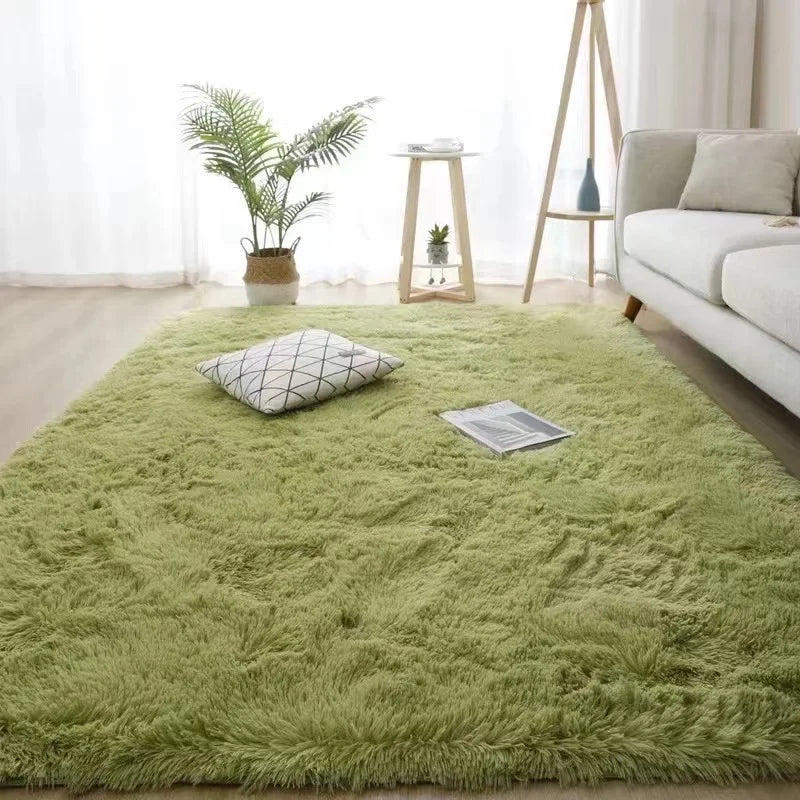 Nordic Minimalist Silk Wool Non-Slip Rug