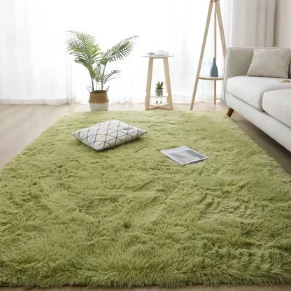 Nordic Minimalist Silk Wool Non-Slip Rug
