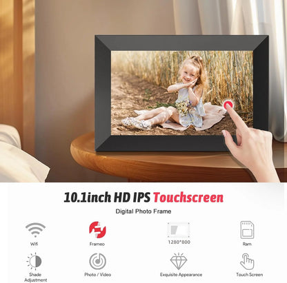 FANGOR Frameo 10.1" WiFi Digital Picture Frame 32GB HD IPS Touchscreen Auto-Rotate Instant Photo Sharing