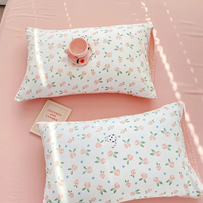 100% Washed Floral Bedding Set