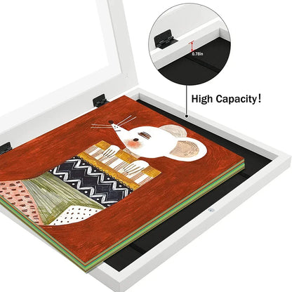 Simple Wooden Flap Photo Frame A4