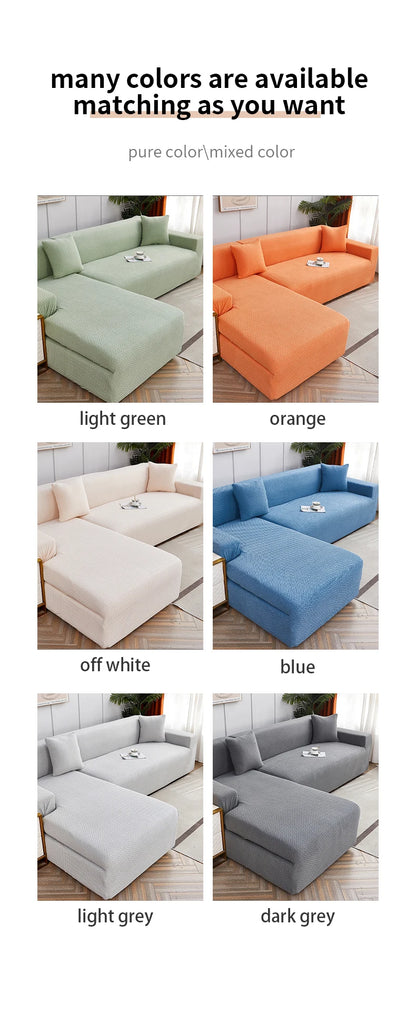 Jacquard Dustproof Sofa Cover - Removable & Washable Protector