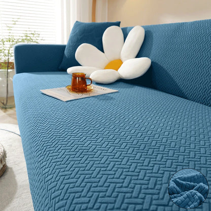 Jacquard Sofa Cover For Living Room Elastic Thick Jacquard Sofa Cover For Sofa L-shaped Corner Sofa Covers 1/2/3/4/5 Seater