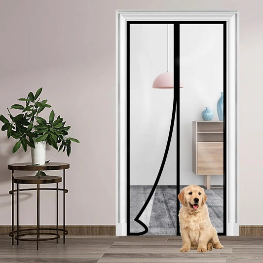 TPU Transparent Door Screen Warm Windproof Curtain Non Perforated Air Conditioning Door Film Magnetic Automatic Closing for Door