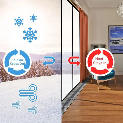 TPU Transparent Door Screen Warm Windproof Curtain Non Perforated Air Conditioning Door Film Magnetic Automatic Closing for Door