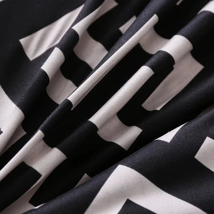 Luxury Black Comforter Set with Pillowcases