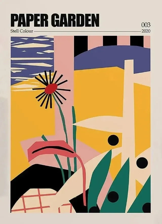 Classic Abstract Japanese Vintage Canvas Art