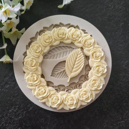 Rosette Leaves Silicone Mold