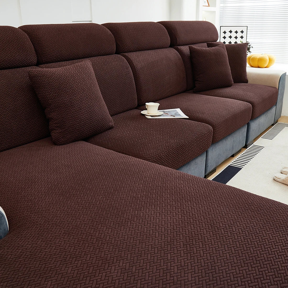 Jacquard Elastic Sofa Slipcover for Sofa