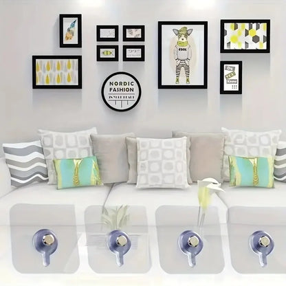 10pcs Punch-Free Wall Hooks