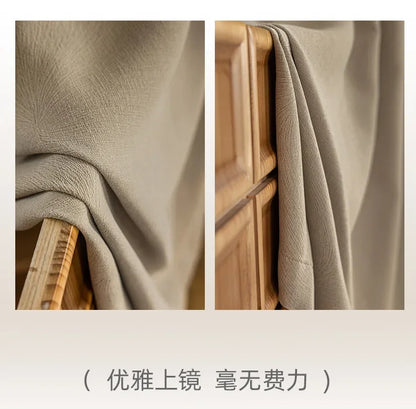 Custom Beige Chenille Luxury Curtains