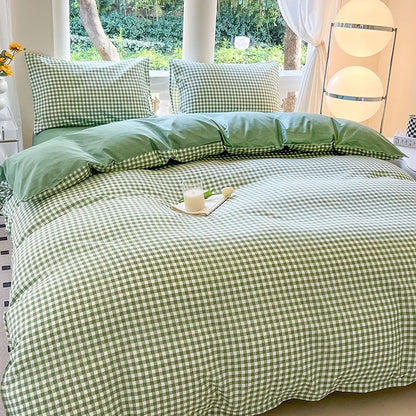 Kawaii Bear Printed Bed Set Floral Duvet Cover Pillowcase Bedding Set Cute Dinosaur Bed Linen Sheet Quilt Full Queen King Size