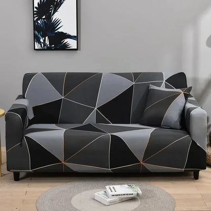 Flower Printed Elastic Sofa Cover for Living Room & Bedroom