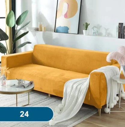 Soft & Thick Velvet Sofa Cover with Armrest for L-Shaped Sofas