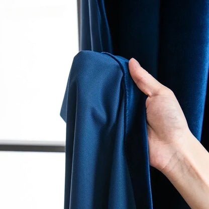 Luxury Royal Blue Velvet Curtains