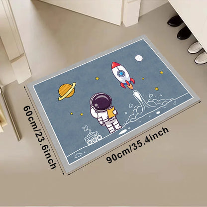VIKAMA Children's Cartoon Game Lightweight Rug Living Room Bedroom Kindergarten Washable Stain-resistant Size Optional Carpet