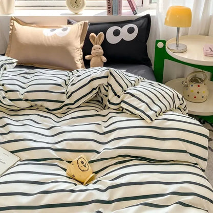 Green Nordic Duvet Cover Bedding Set
