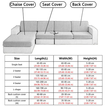 Four Seasons Universal Sofa Cushion Cover High Elastic Pet Anti Dirt Waterproof Sofa Cover