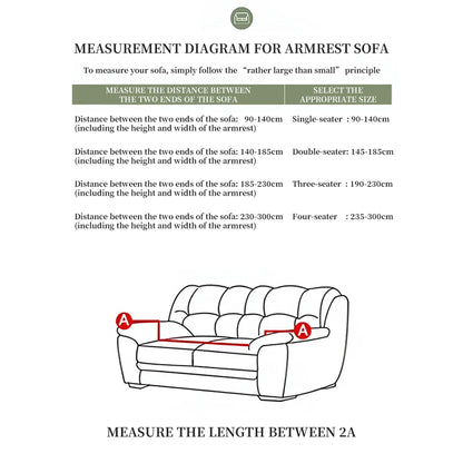 Printed Sofa Cover with Skirt - Full Coverage & Elastic, Multiple Colors