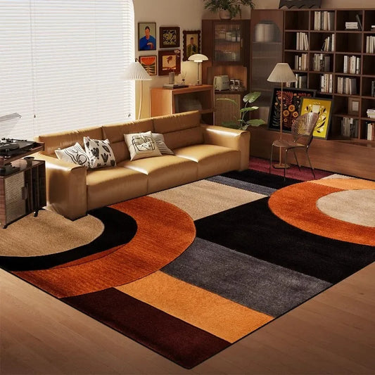 Nordic Multi-Color Geometric Carpet