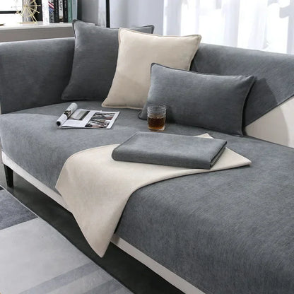 Four Seasons Universal New Chenille Non-Slip Sofa Cushion Simple Sofa Cover Towel Luxury Sofa Cushion Backrest Cover Home Decor
