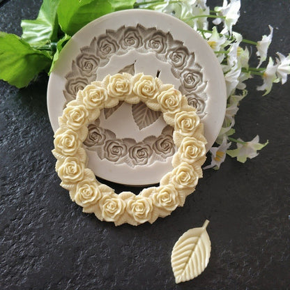 Rosette Leaves Silicone Mold